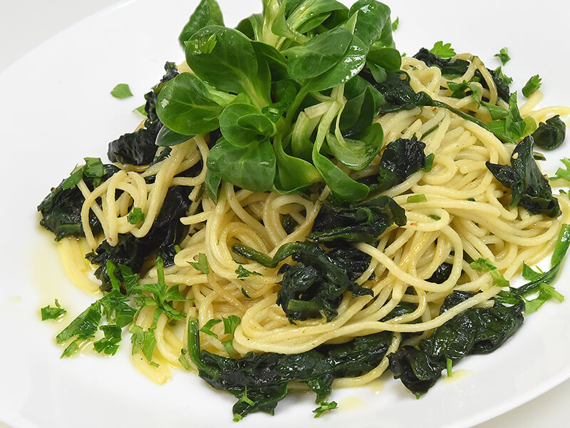 Spaghete cu spanac
